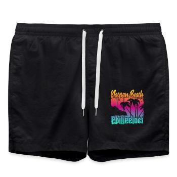 Nacpan Beach Philippines - Short de bain - noir - Devant - AI Model Male 185 light (185cm)