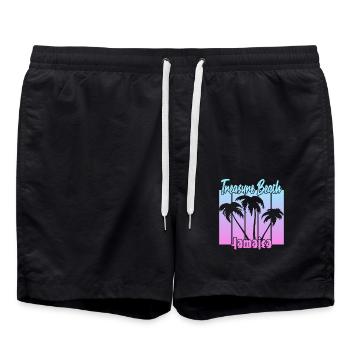 Treasure Beach Jamaica - Swim Trunks - black - Front - AI Model Male 185 light (185cm)