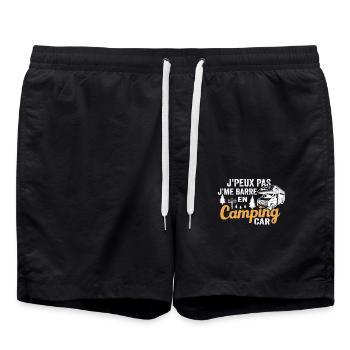 Je Peux Pas Je Me Barre En Camping Car - Short de bain - noir - Devant - AI Model Male 185 light (185cm)