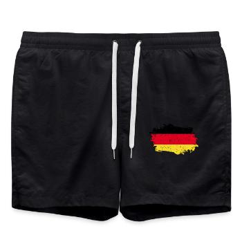 Germany Flag Grunge Germany Flag - Swim Trunks - black - Front - AI Model Male 185 light (185cm)