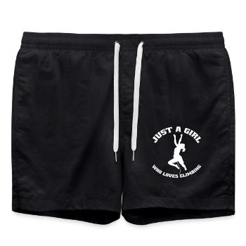 Climbing Mrs. Bouldering Mountaineering Girls Hiking - Swim Trunks - black - Front - AI Model Male 185 light (185cm)