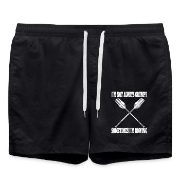 Rower Disant Aviron Aviron Drôle Club d’aviron - Short de bain - noir - Devant - AI Model Male 185 light (185cm)