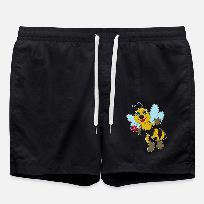 Abeille à fleur - Short de bain - noir