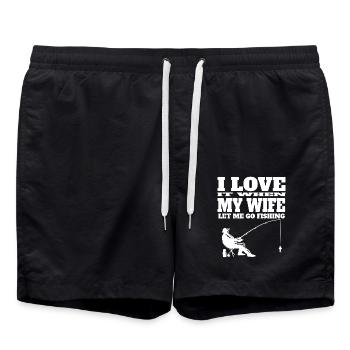 Pêche à la ligne Pêche Pêche Pêche Hameçon Pêche - Short de bain - noir - Devant - AI Model Male 185 light (185cm)