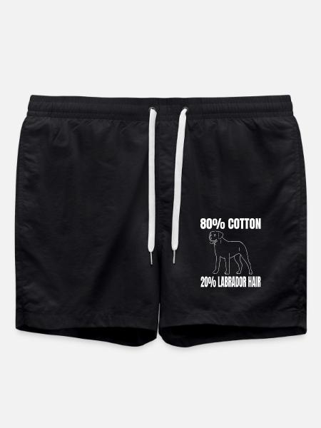 Chiens Labrador Chien De compagnie Cadeau Propriétaire de chien - Short de bain - noir