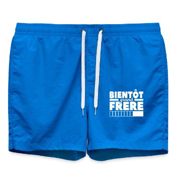 Bientôt Grand-frère - Short de bain - cobalt blue - Devant