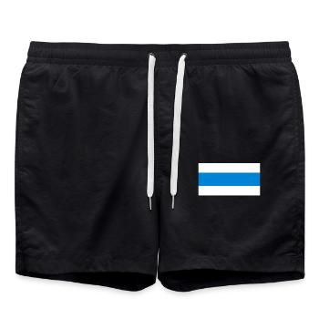 Drapeau de la Russie Nouveau - Short de bain - noir - Devant - AI Model Male 185 light (185cm)