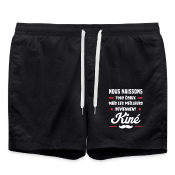 Les meilleurs deviennent kiné - Short de bain - noir - Devant - AI Model Male 185 light (185cm)