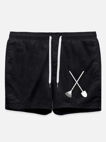 Shovel and rake - Swim Trunks - black