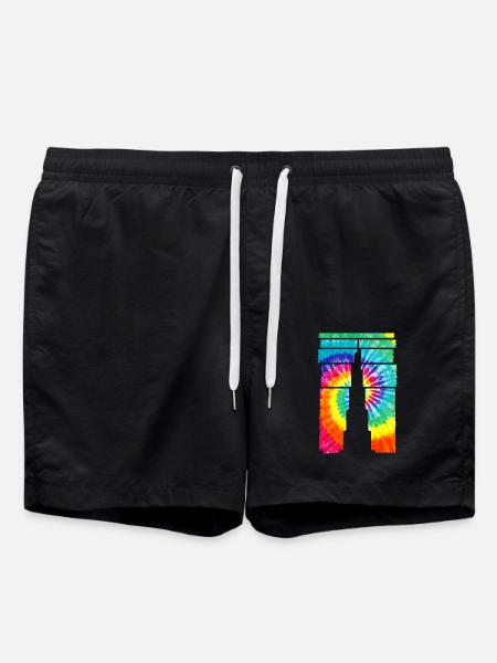 Dubai Souvenir Burj Khalifa - Swim Trunks - black
