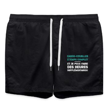 Casse-couilles À Temps Complet - Short de bain - noir - Devant - AI Model Male 185 light (185cm)
