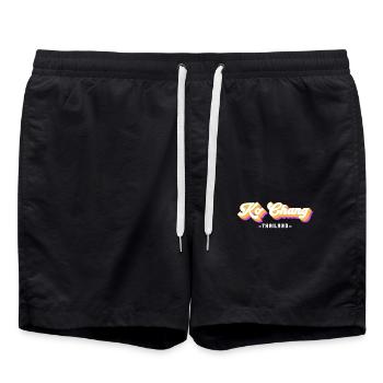 Vintage Holiday Trip Thailand Ko Koh Chang - Swim Trunks - black - Front - AI Model Male 185 light (185cm)