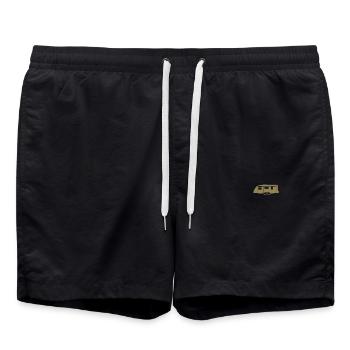 Chemise caravane - Short de bain - noir - Devant - AI Model Male 185 light (185cm)