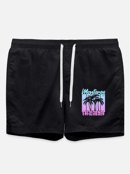 Monterey California - Swim Trunks - black