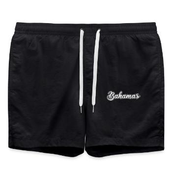 Vintage Holiday Trip Caraïbes Bahamas - Short de bain - noir - Devant - AI Model Male 185 light (185cm)