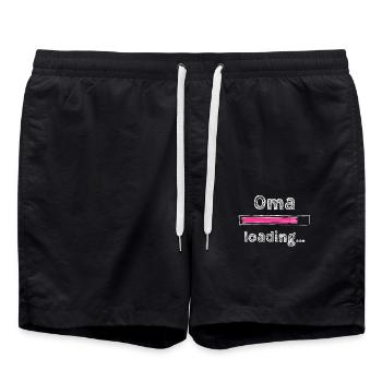 Oma 2023 loading Omi Gandma Oma - Badeshorts - Schwarz - Vorne - AI Model Male 185 light (185cm)