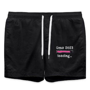 Oma 2023 loading Omi Gandma Oma - Badeshorts - Schwarz - Vorne - AI Model Male 185 light (185cm)