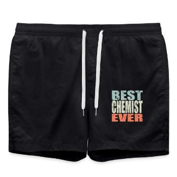 Best Chemist ever Chemist Gift - Swim Trunks - black - Front - AI Model Male 185 light (185cm)