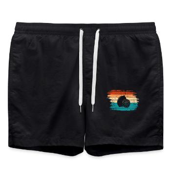 Lemon Fruit Lover Retro Lemonade Gift idea - Badeshorts - Schwarz - Vorne - AI Model Male 185 light (185cm)