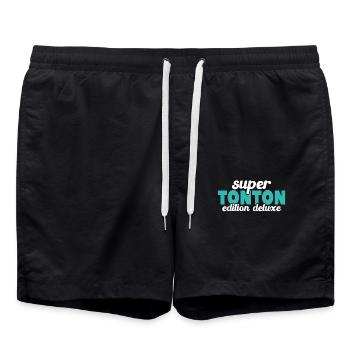 Super Tonton Édition Deluxe - Short de bain - noir - Devant - AI Model Male 185 light (185cm)