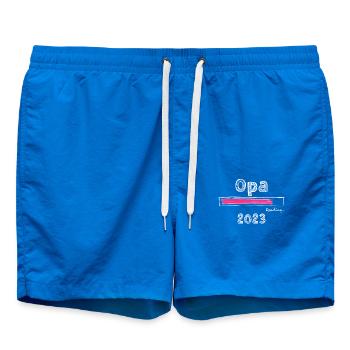 Opa 2023 loading Opi Grandpa witziges lustiges Opa - Badeshorts - Cobalt blue - Vorne