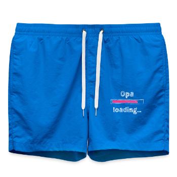 Opa 2023 loading Opi Grandpa witziges lustiges Opa - Badeshorts - Cobalt blue - Vorne