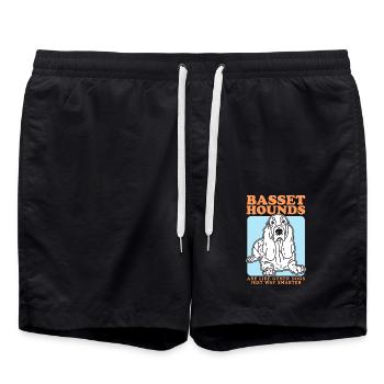 Basset Hound Dog Propriétaire Cadeau - Short de bain - noir - Devant - AI Model Male 185 light (185cm)
