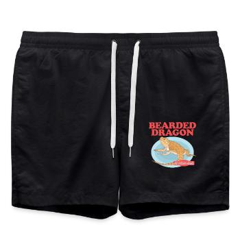 Dragon barbu Propriétaire Reptiles Dragons barbus Cadeau - Short de bain - noir - Devant - AI Model Male 185 light (185cm)
