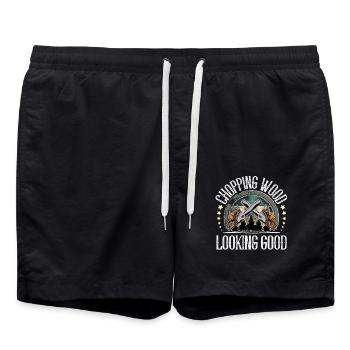 Bûcheron - Short de bain - noir - Devant - AI Model Male 185 light (185cm)