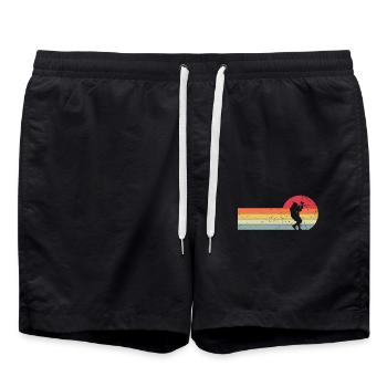 Paintball Vintage Sunset - Swim Trunks - black - Front - AI Model Male 185 light (185cm)