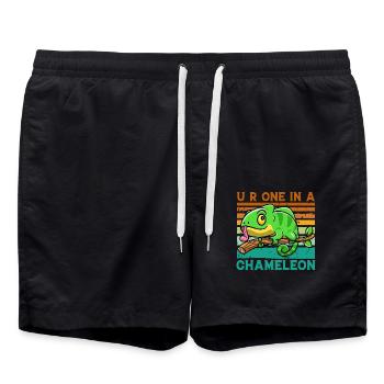 You are one in a Chameleon - Swim Trunks - black - Front - AI Model Male 185 light (185cm)