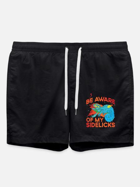 Be aware of my Sidelicks - Swim Trunks - black