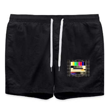 Tester la pause de transmission d’images - Short de bain - noir - Devant - AI Model Male 185 light (185cm)