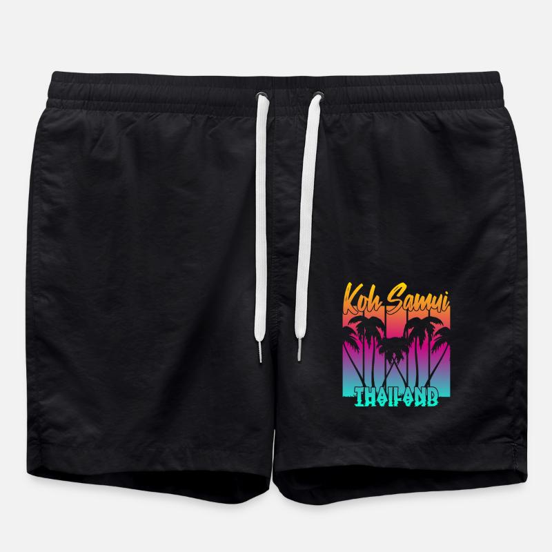 Koh Samui Thailand - Swim Trunks - black