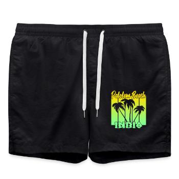 Palolem Beach India - Swim Trunks - black - Front - AI Model Male 185 light (185cm)