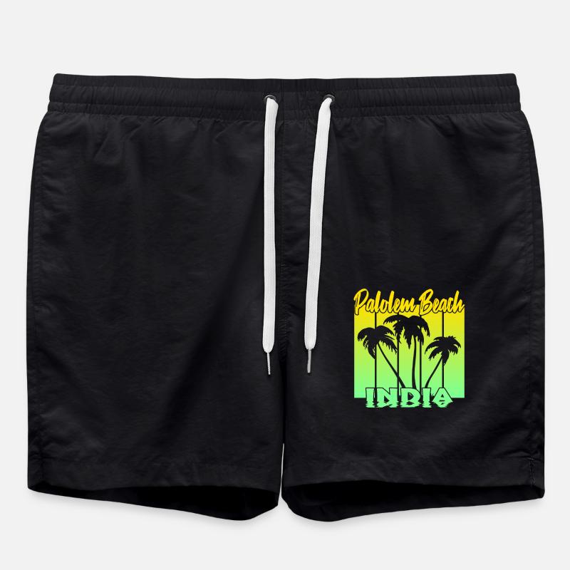 Palolem Beach India - Badeshorts - Schwarz