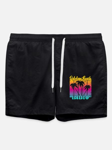 Palolem Beach India - Badeshorts - Schwarz