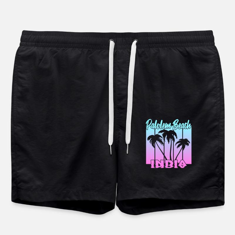 Palolem Beach India - Badeshorts - Schwarz