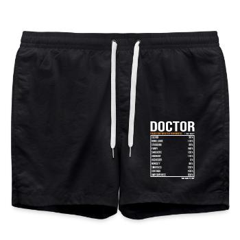 Docteur des valeurs quotidiennes Lustig Doctor - Short de bain - noir - Devant - AI Model Male 185 light (185cm)