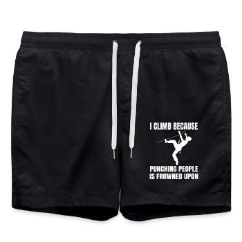 Escalade Randonnée en montagne Bloc Montagnes Alpinisme - Short de bain - noir - Devant - AI Model Male 185 light (185cm)