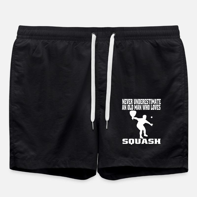 Squash Racquetball Joueurs Squash Jeu Racquetball - Short de bain - noir