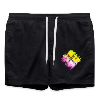 Lancer de hache - Short de bain - noir - Devant - AI Model Male 185 light (185cm)