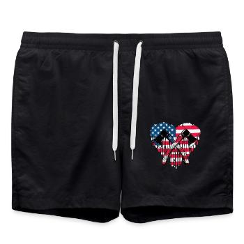 Lancer de hache - Short de bain - noir - Devant - AI Model Male 185 light (185cm)