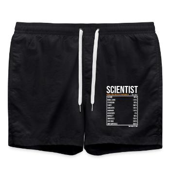 Les scientifiques valorisent daily Lustiger - Short de bain - noir - Devant - AI Model Male 185 light (185cm)