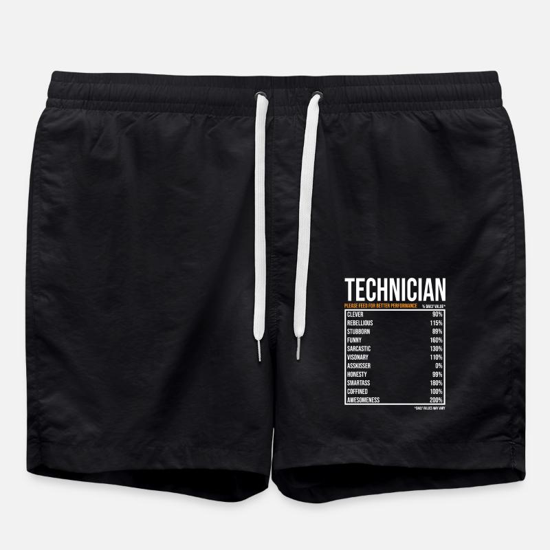 Technician daily values - Swim Trunks - black