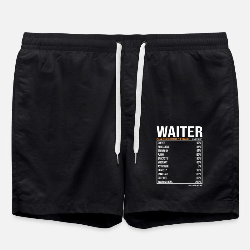 Serveur disant Cadeau de serveur - Short de bain - noir