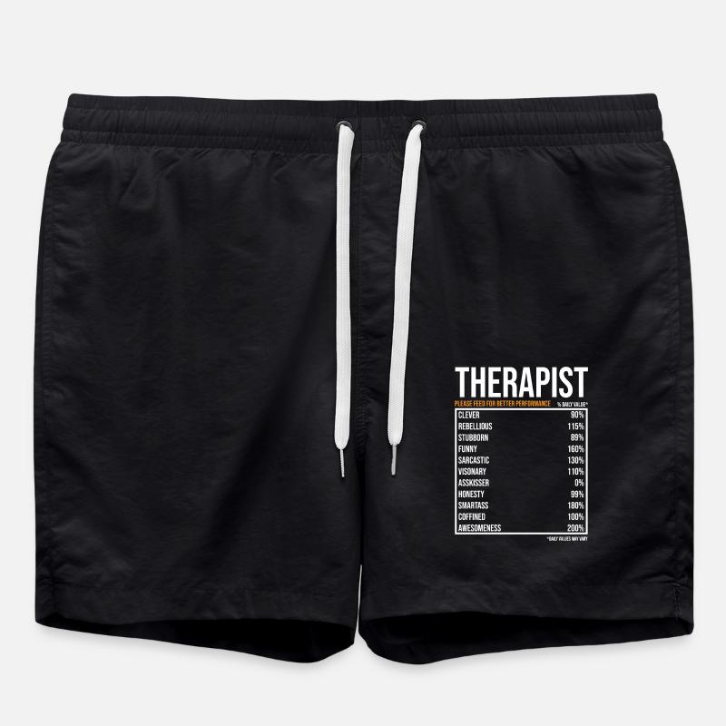 Therapist daily values - Swim Trunks - black