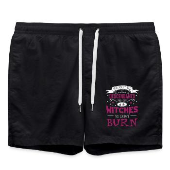Descendants Of The Witches You Couldn't Burn - Badeshorts - Schwarz - Vorne - AI Model Male 185 light (185cm)