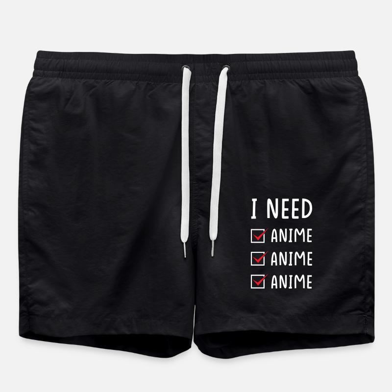 Anime Anime Anime - Badeshorts - Schwarz