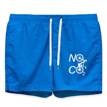 Pas de CO2 Vélo Changement climatique VTT VTT E-Bike - Short de bain - cobalt blue - Devant